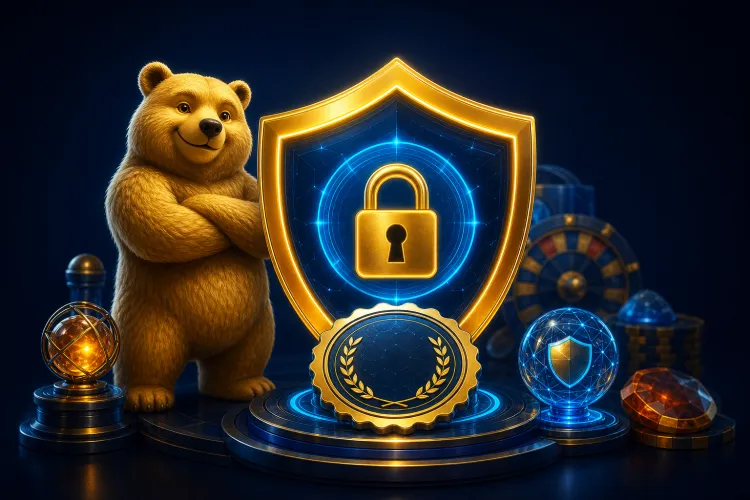 Is Baloo Casino betrouwbaar — veiligheid en eerlijkheid getoetst met beer-mascotte en schild